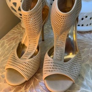 Jennifer lópez  High Heels Beige Sandal